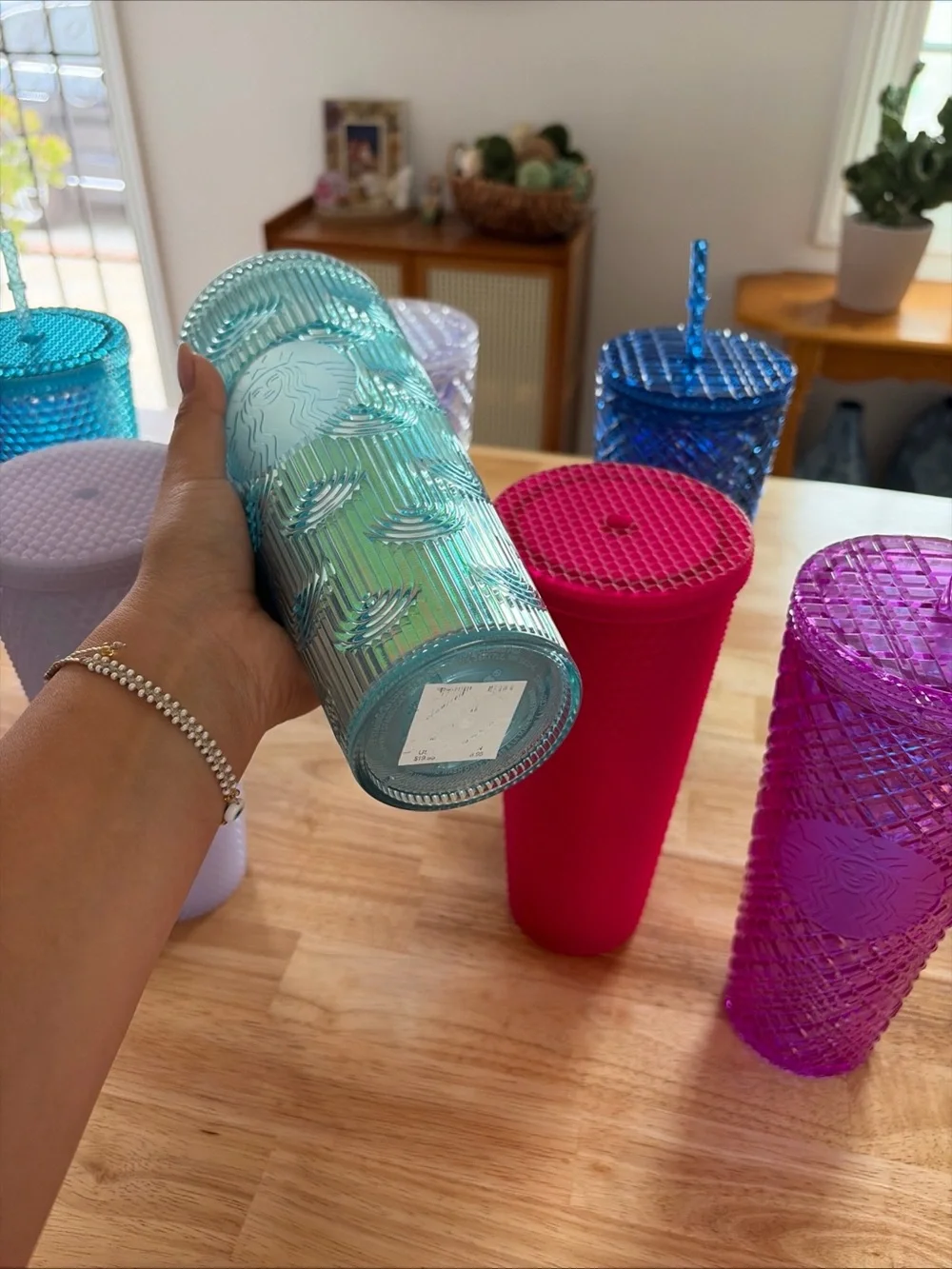 Starbucks Studded Tumbler Set in Pink, Red, Blue, Teal, Purple, Clear